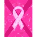 Patioplus 11 x 15 in. Breast Cancer Battle Flag Garden Size Flag PA631229